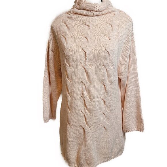 J.Jill  Cowl Sweater Tunic - Light Pink - sz XS - Picture 2 of 5
